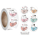 Thank You Stickers Labels Seals Thank You for Supporting My Small Business Stickers Roll Round Kraft Pink Black Labels For Shop