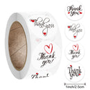 Thank You Stickers Labels Seals Thank You for Supporting My Small Business Stickers Roll Round Kraft Pink Black Labels For Shop