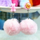 1Pair Stud Earring Multicolours Gummy Bear  Resin Candy Charms With Ball  Fashion Jewelry Gift