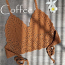 2021 New Triangle Bikini Top Woman Hollow Out Swimsuit Crochet Black Bikini Top Sexy Swimming Bra Large Female Swimwear S M L XL