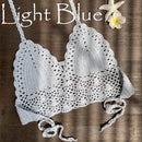 2021 New Triangle Bikini Top Woman Hollow Out Swimsuit Crochet Black Bikini Top Sexy Swimming Bra Large Female Swimwear S M L XL