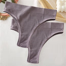 2PCS/Set Sexy Thong Panties Women's Underwear G-String Female Underpants Seamless Briefs Intimates Sexy Lingerie T-Back Pantys