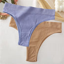 2PCS/Set Sexy Thong Panties Women's Underwear G-String Female Underpants Seamless Briefs Intimates Sexy Lingerie T-Back Pantys