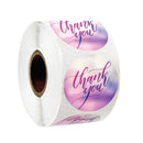 50pcs Round Pink Business Label Stickers Paper Cute Thank You Stickers for Baking Packaging Seal Labels Stationery Stickers