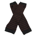 2021 Fashion Women Lady Striped Elbow Gloves Warmer Knitted Long Fingerless Gloves Elbow Mittens Christmas Accessories Gift