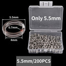 200pcs Stainless Steel Split Ring Assorted Fishing Tackle Fishing Rings for Blank Lures Crankbait Hard Bait fishing accessoies