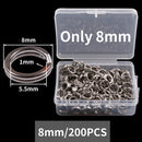 200pcs Stainless Steel Split Ring Assorted Fishing Tackle Fishing Rings for Blank Lures Crankbait Hard Bait fishing accessoies
