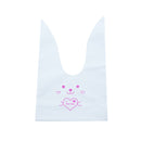 20/50pcs Rabbit Gift Bags Cones Transprant Plastic Bag Carrot Candy Bags Kids Birthday Party Decoration Easter Party Decorations