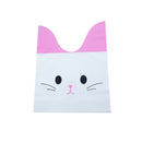 20/50pcs Rabbit Gift Bags Cones Transprant Plastic Bag Carrot Candy Bags Kids Birthday Party Decoration Easter Party Decorations