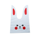 20/50pcs Rabbit Gift Bags Cones Transprant Plastic Bag Carrot Candy Bags Kids Birthday Party Decoration Easter Party Decorations