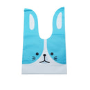20/50pcs Rabbit Gift Bags Cones Transprant Plastic Bag Carrot Candy Bags Kids Birthday Party Decoration Easter Party Decorations