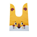 20/50pcs Rabbit Gift Bags Cones Transprant Plastic Bag Carrot Candy Bags Kids Birthday Party Decoration Easter Party Decorations