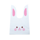 20/50pcs Rabbit Gift Bags Cones Transprant Plastic Bag Carrot Candy Bags Kids Birthday Party Decoration Easter Party Decorations