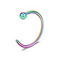 1pcs U Shaped Fake Nose Ring Hoop Septum Rings Stainless Steel Nose Piercing Fake Piercing Oreja Pircing Jewelry