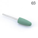 1pcs Silicone Nail Drill Milling Cutter Drill Bits Files Burr Buffer for Electric Machine Nail Art Grinder Cuticle Cutter Tools