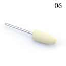 1pcs Silicone Nail Drill Milling Cutter Drill Bits Files Burr Buffer for Electric Machine Nail Art Grinder Cuticle Cutter Tools