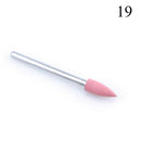 1pcs Silicone Nail Drill Milling Cutter Drill Bits Files Burr Buffer for Electric Machine Nail Art Grinder Cuticle Cutter Tools