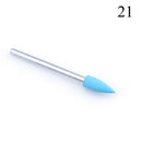 1pcs Silicone Nail Drill Milling Cutter Drill Bits Files Burr Buffer for Electric Machine Nail Art Grinder Cuticle Cutter Tools