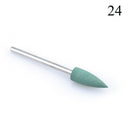 1pcs Silicone Nail Drill Milling Cutter Drill Bits Files Burr Buffer for Electric Machine Nail Art Grinder Cuticle Cutter Tools