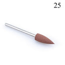 1pcs Silicone Nail Drill Milling Cutter Drill Bits Files Burr Buffer for Electric Machine Nail Art Grinder Cuticle Cutter Tools
