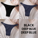 3PCS/Set Cotton Panties Briefs Women Underpants Female Sexy Panties Thong Women's Pantys Underwear Solid Color Intimate Lingerie