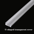 2-30pcs/lot LED aluminum profile U Style 0.5M for 5050 5630 led strip,milky/transparent cover for aluminum channel
