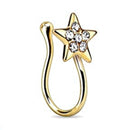 1Piece Stainless Steel Heart Clip On Nose Ring Star Fake Nose Piercing Clip On Cross Nose Clip Fake Jewelry Faux Piercing Nez