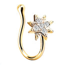 1Piece Stainless Steel Heart Clip On Nose Ring Star Fake Nose Piercing Clip On Cross Nose Clip Fake Jewelry Faux Piercing Nez