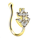1Piece Stainless Steel Heart Clip On Nose Ring Star Fake Nose Piercing Clip On Cross Nose Clip Fake Jewelry Faux Piercing Nez