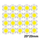 20pcs a Lot High Power LED COB Light Bulb 20mm 3W 5W 7W 10W Use 250mA/300mA LED Source Chip Light Lamp SpotLight Downlight Lamps