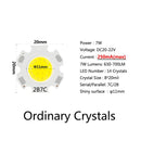 20pcs a Lot High Power LED COB Light Bulb 20mm 3W 5W 7W 10W Use 250mA/300mA LED Source Chip Light Lamp SpotLight Downlight Lamps