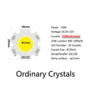 20pcs a Lot High Power LED COB Light Bulb 20mm 3W 5W 7W 10W Use 250mA/300mA LED Source Chip Light Lamp SpotLight Downlight Lamps