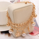 2020 New Woman Bracelets Mulitlayer Gold Color Chain Heart Bracelets & Bangles Charm Bracelets For Women Crystal Bracelets