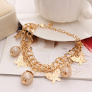 2020 New Woman Bracelets Mulitlayer Gold Color Chain Heart Bracelets & Bangles Charm Bracelets For Women Crystal Bracelets
