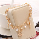 2020 New Woman Bracelets Mulitlayer Gold Color Chain Heart Bracelets & Bangles Charm Bracelets For Women Crystal Bracelets