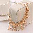 2020 New Woman Bracelets Mulitlayer Gold Color Chain Heart Bracelets & Bangles Charm Bracelets For Women Crystal Bracelets