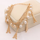 2020 New Woman Bracelets Mulitlayer Gold Color Chain Heart Bracelets & Bangles Charm Bracelets For Women Crystal Bracelets