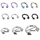 1pc metal Horseshoe Fake Nose Ring C Clip BCR Septum Lip stainless steel Piercing Falso Nose Rings Hoop For Women Men