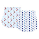 2Pcs/Lot Burp Cloth Organic Cotton Absorbent Towel Soft Comfortable Baby Burp Cloths Wholesale Fashionable Burp Cloth Boy Bibs