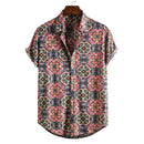 2021Camisas florales de manga larga de Otoño para hombres, camisas estampadas con flores de corte delgado para hombres, camisola