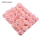 10/20/30 Heads 8CM Artificial PE Foam Rose Flowers Bride Bouquet Flower For Wedding Party Decorative Scrapbooking DIY Flower