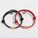 1 Pair Custom Name Bracelet The Pledge of Eternal Love Magnet Attracts Each Other Staniless steel Couples Bracelet Men and Women