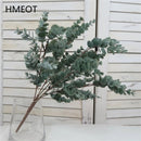 45cm Nordic Wind Artificial Plants Bunch Eucalyptus Money Leaf Home Wedding Deco Flower Arrangement Photography Props Gray Green