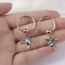 1 Pair Unique Long Drop Earrings Bird Pendant Tassel Crystal Pendant Earrings Ladies Jewelry Design 2 Colors Hummingbird Earring