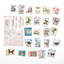46 pcs/pack Retro Philatelic Museum Series Decorative Stickers Scrapbooking Stick Label Diary Album stationery Stamp Sticker