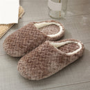 Warm Slippers Women Men Indoor Floor Flat Shoes Spring Autumn Winter Warm Home Cotton Plush Suede