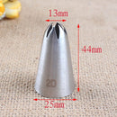 1Pcs DIY Cakes Decoration 19-tooth Pastry Nozzle Kitchen Gadgets Cookies Supplies 304 Stainless Steel Silver Fondant Decor