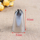 1Pcs DIY Cakes Decoration 19-tooth Pastry Nozzle Kitchen Gadgets Cookies Supplies 304 Stainless Steel Silver Fondant Decor