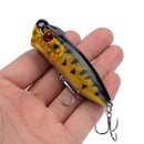 1pcs Fishing Lures Topwater Popper Bait 6.5cm 12g Hard Bait Artificial Wobblers Plastic Fishing Tackle with 6
