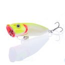 1pcs Fishing Lures Topwater Popper Bait 6.5cm 12g Hard Bait Artificial Wobblers Plastic Fishing Tackle with 6